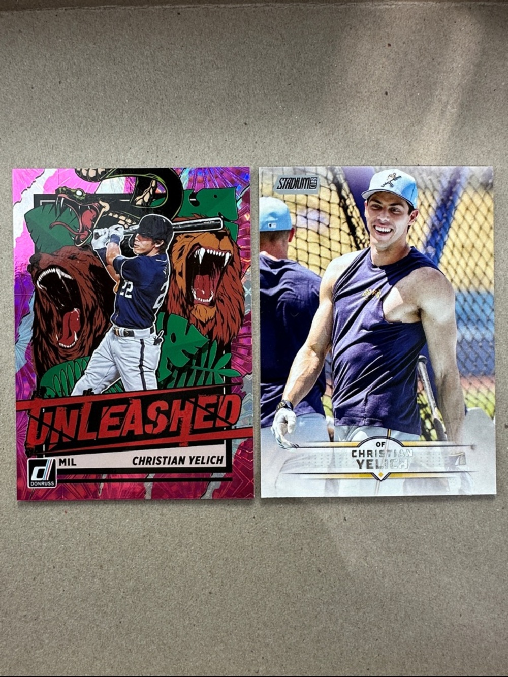 Christian Yelich/Brice Turang w/ Woodruff aces in Brewers lot of 13 - Picture 2 of 13